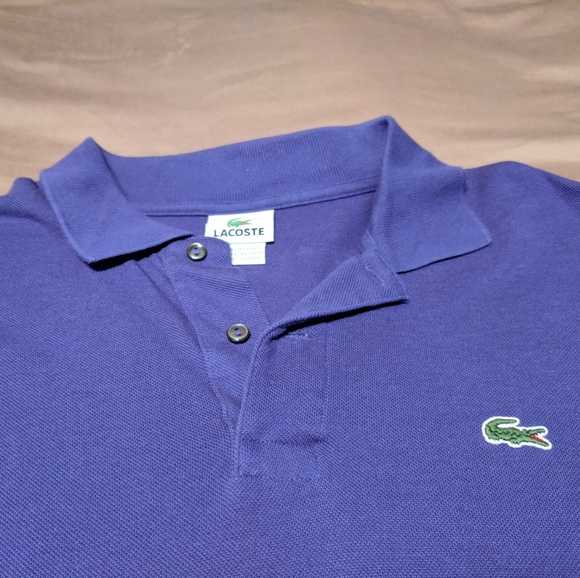 Men's Purple Lacoste Polo - Picture 4 of 4